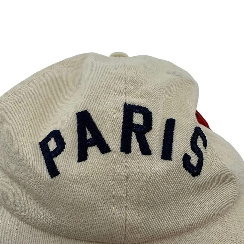 Antropologie American Needle The Wanderlust Paris Baseball Cap OS Cream Navy NWT - Picture 4 of 8